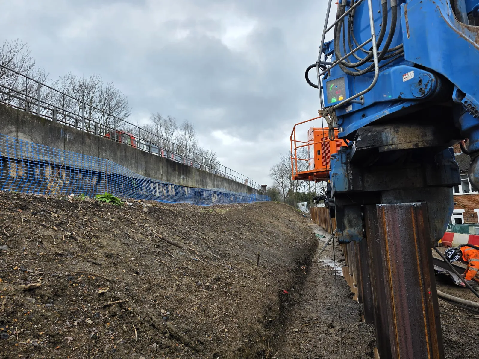 Du Cane Road Railway Retaining Wall, London